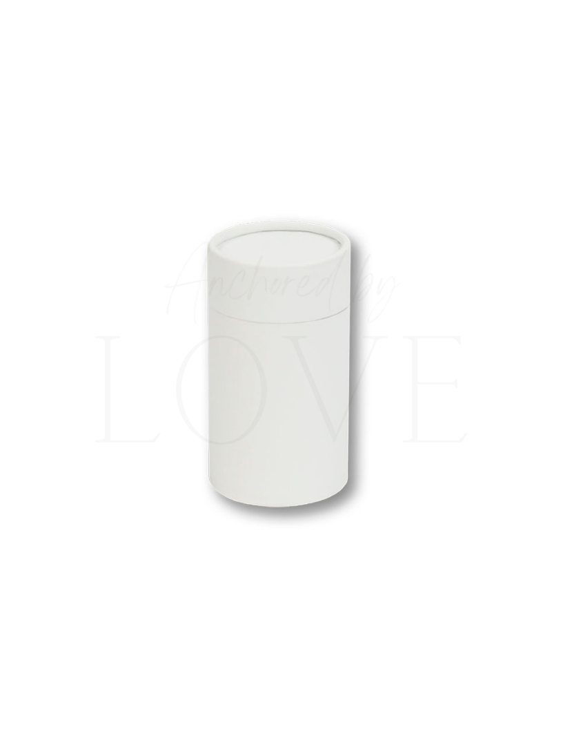 White Mini Scattering Tube - Anchored by Love