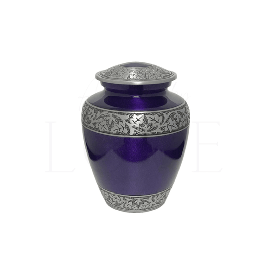 Alloy Purple Urn - Anchored by Love