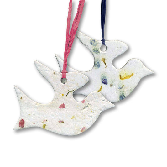 Blooming Biodegradable Ornament - Dove (Pack of 20) - Anchored by Love