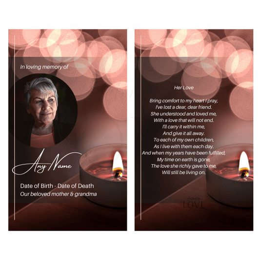Candle Light Prayer Card - Anchored by Love