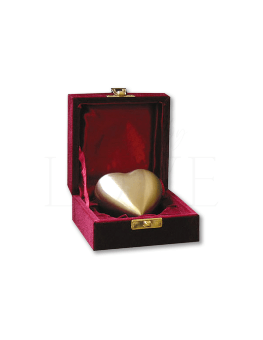 Heart Keepsake Urn - Bronze - Anchored by Love