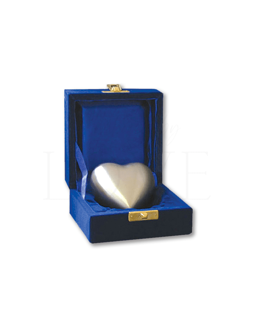 Heart Keepsake Urn - Pewter - Anchored by Love