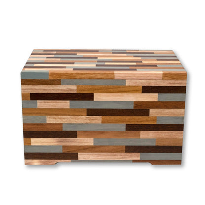 Mosaic Repurposed Tribute Wood Urn - Anchored by Love