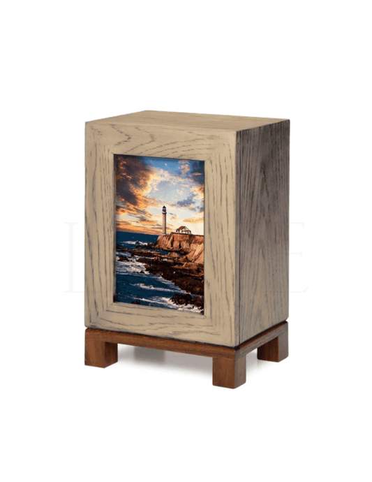 Rustic Photo Framed Lighthouse - Anchored by Love