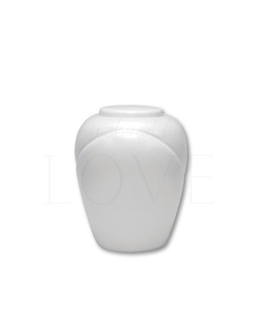 Traditional Sand & Gelatin Urn - Pearl - Anchored by Love