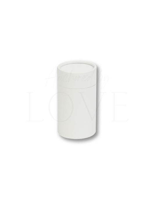 White Mini Scattering Tube - Anchored by Love