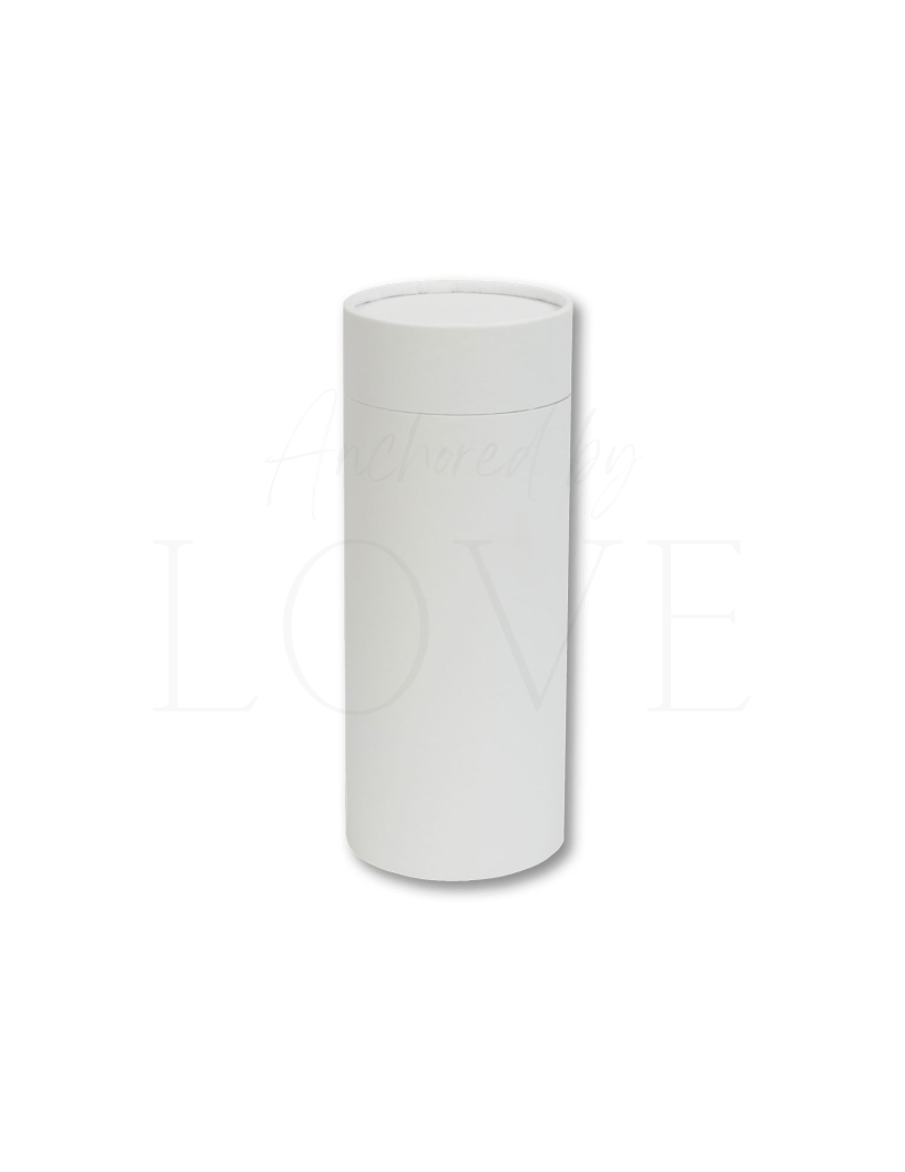 White Scattering Tube - Anchored by Love