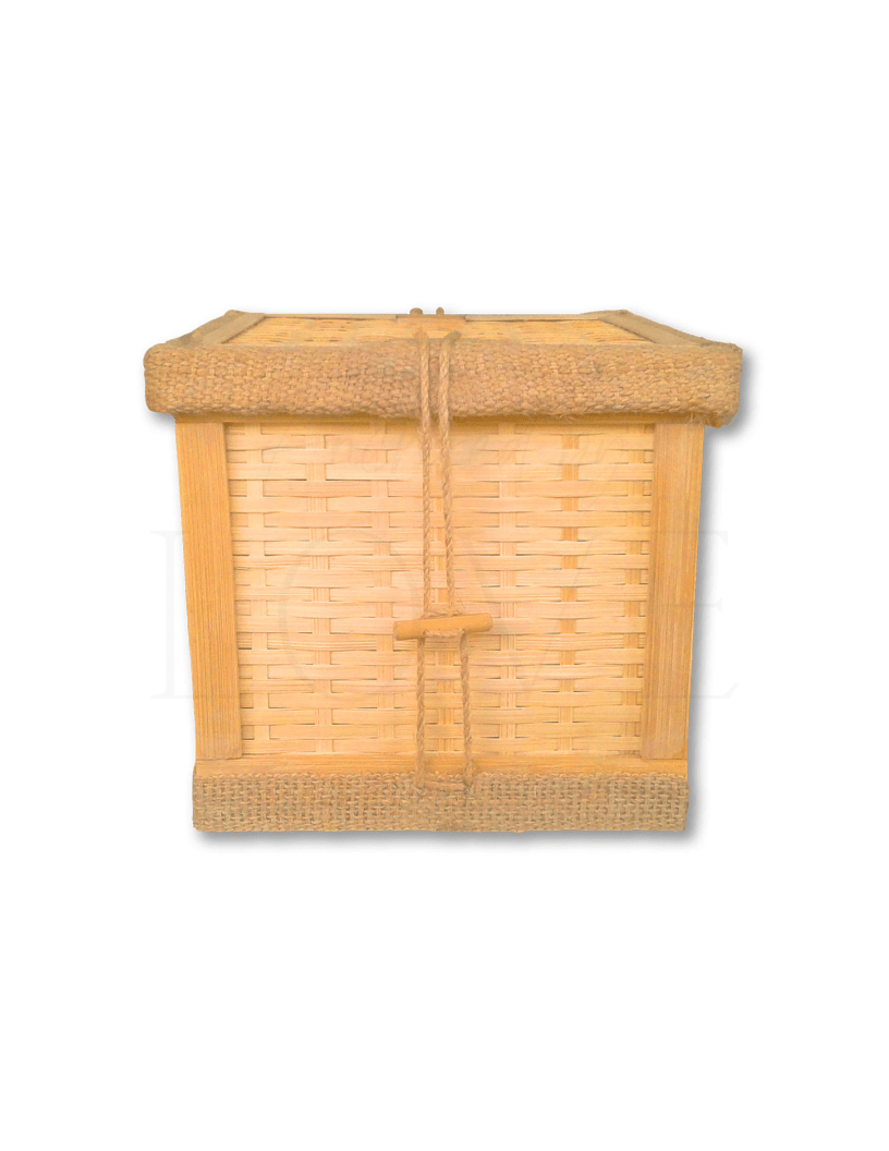 Woven Bamboo Urn - Anchored by Love